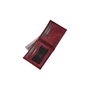Zoozie Bags Cartera de Piel para Hombre Rojo Clarete